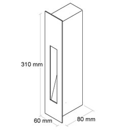 Luminária Embutir Balizadora com Foco Assimétrico Bl6008Pp-Bf - 3