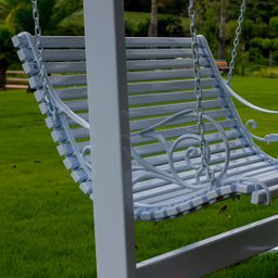 Banco Balanço de Madeira Havaí com Toldo Jardim Varanda Piscina Área de Lazer Artesane Móveis - 3