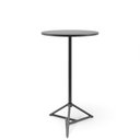Ver imagem 3 de Mesa Bistrô Dot Redonda Alta Preta 60x106cm em Aço e Madeira Plaxmetal