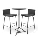 Ver imagem 5 de Mesa Bistrô Dot Redonda Alta Preta 60x106cm em Aço e Madeira Plaxmetal