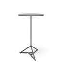 Ver imagem 1 de Mesa Bistrô Dot Redonda Alta Preta 60x106cm em Aço e Madeira Plaxmetal