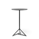 Ver imagem 2 de Mesa Bistrô Dot Redonda Alta Preta 60x106cm em Aço e Madeira Plaxmetal