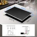 Ver imagem 2 de Cooktop Elétrico Amzchef 30" com 4 Bocas e Controle Touch (preto)