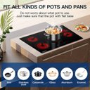 Ver imagem 6 de Cooktop Elétrico Amzchef 30" com 4 Bocas e Controle Touch (preto)