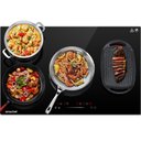 Ver imagem 1 de Cooktop Elétrico Amzchef 30" com 4 Bocas e Controle Touch (preto)