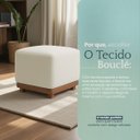 Ver imagem 6 de Puff Dalilla Decorativo Bouclé Premium Exclusivo Assento Extra para Sala Quarto Design Moderno
