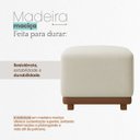 Ver mais imagens de Puff Dalilla Decorativo Bouclé Premium Exclusivo Assento Extra para Sala Quarto Design Moderno