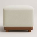 Ver imagem 3 de Puff Dalilla Decorativo Bouclé Premium Exclusivo Assento Extra para Sala Quarto Design Moderno