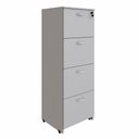 Ver imagem 7 de Arquivo New City 4 Gavetas para Pasta Suspensa 46,5 cm Cinza Cristal Gebb Work