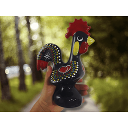 Galo Português de Barcelos Altura 25cm em Cerâmica Esmaltada - 2