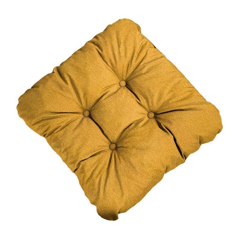 Kit 2 Almofada Impermeável 40x40 Assento Externa Acquablock - 208 - Lisato Mostarda - Liso