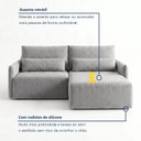 Ver mais imagens de Sofá Cama Reclinável sem Caixa 260cm Tóquio