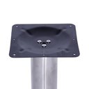Ver imagem 4 de Mesa Beta Big Inox 75 Cm (alt) Disco Redondo Tampo Mdp Quadrado 60 Cm (larg) X 2,50 Cm (alt) Samba