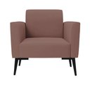 Ver imagem 3 de Kit 2 Poltronas Pés Villach Marisa Veludo Rosê D03 - D'Rossi