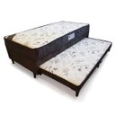 Ver imagem 1 de Box Baú Conjugada Mola Solteiro Suede (90kg - 88x188x56) - Areia
