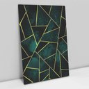 Ver imagem 2 de Quadro Decorativo em Canvas Geométrico Mosaico Verde TaColado Chassi 60 x 40cm