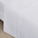Ver imagem 3 de Jogo Cama Lençol Home Basic King 180 Fios c/ Ponto Palito 4 Peças - Branco