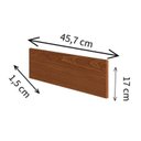 Ver imagem 2 de Rodapé Lateral em Barra 45,7x17cm 1522 Compatível C/cozinha Iluminata e Auris 100% Mdf Genialflex