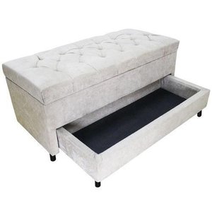 Recamier com Auxiliar Solteiro Suede (0,88mx0,50) Cor:areia