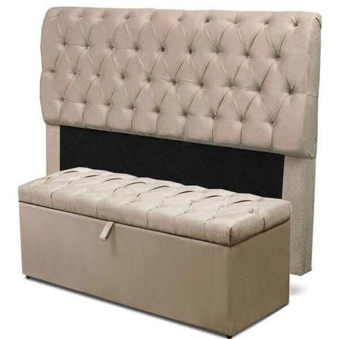 Recamier King Size Suede (1,86mx0,50) Cor:areia
