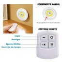 Ver imagem 1 de Kit 3 Luminárias LED Spot Pilha S/Fio Fácil Instalação