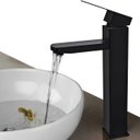 Ver imagem 1 de Torneira Monocomando Banheiro Inox Preta Bica Alta para Cuba de Apoio