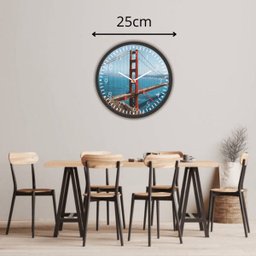 Relógio de Parede Para Cozinha Sala Decorativo Ponte PM91 - 3