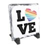 Quadro Pedra Presente Dia Namorados Lgbt Amor Coração - 1