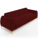 Ver imagem 1 de Sofá 04 Lugares Para Sala de Estar Kiev 260 cm D02 Veludo Marsala C-278 - Lyam Decor