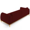 Ver imagem 7 de Sofá 04 Lugares Para Sala de Estar Kiev 260 cm D02 Veludo Marsala C-278 - Lyam Decor