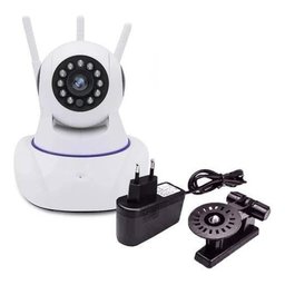 Câmera Wifi 360 3 Antenas Nehc 720p C Cartão Sd - 1