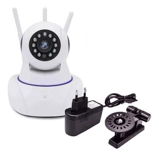 Câmera Wifi 360 3 Antenas Nehc 720P C Cartão Sd - 1