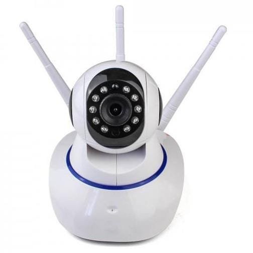 Câmera Wifi 360 3 Antenas Nehc 720p C Cartão Sd - 3