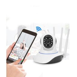 Câmera Wifi 360 3 Antenas Nehc 720p C Cartão Sd - 5