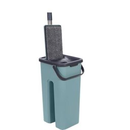 Mop Flat Rodo E Balde Esfregão Limpeza Com 3 Refis - 1