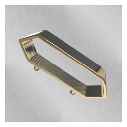 Puxador Moveis Elemento M 48mm Gold Dourado Brilhante Zen - 2