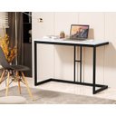Ver imagem 2 de Mesa Escrivaninha Vintage Multiuso com Pés em Aço Moveis House Branco