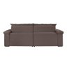 Sofá Retrátil e Reclinável Corniso Veludo Cor Marrom 2131 Tamanho 230 Cm com Kit Usb - 2