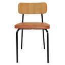 Ver imagem 2 de Cadeira Student Decorativa Preta Caramelo Overseas