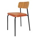 Ver imagem 1 de Cadeira Student Decorativa Preta Caramelo Overseas