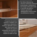 Ver mais imagens de Guarda-Roupa Casal 2 Portas Espelhadas de Correr 3 Gavetas MDF Pietro Laranja/Rubi