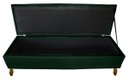 Ver imagem 4 de Cabeceira e Recamier Iza para Cama Box Casal Queen 1.60 - Suede - Sv Decor: Verde