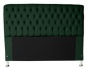Ver imagem 2 de Cabeceira e Recamier Iza para Cama Box Casal Queen 1.60 - Suede - Sv Decor: Verde