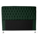 Ver imagem 2 de Cabeceira e Recamier Iza para Cama Box Casal Queen 1.60 - Suede - Sv Decor: Verde