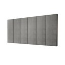 Ver imagem 4 de Kit 2 Paineis Cama Box Solene 1,60 Tecido Suede Cor Cinza