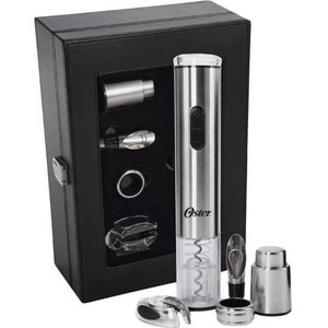 Kit Abridor Elétrico de Vinhos Oster - Cortador, Bico, Bomba