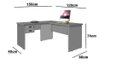 Ver imagem 3 de Mesa de Computador em L Escrivaninha L Cor Jequitibá Taurus