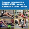 Roda Rolinho Abdominal Lombar Duplo Exercícios Profissional - 5