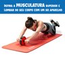 Roda Rolinho Abdominal Lombar Duplo Exercícios Profissional - 4