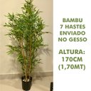 Ver imagem 3 de Árvore Artificial Bambu 7 Hastes 170cm Planta Permanente no Gesso